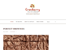 Tablet Screenshot of cranberrykitchen.com
